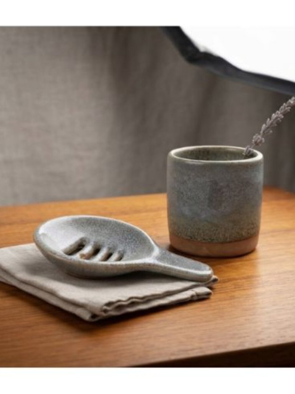 NEW Creative Co-Op Stoneware Mug WITH MATCHING TEA STRAINER